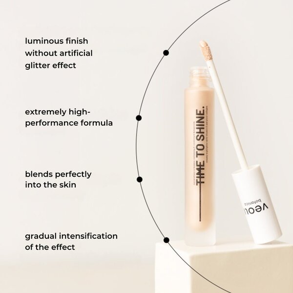 Veoli Botanica highlighter with vitamin E and collagen 10ml - British product