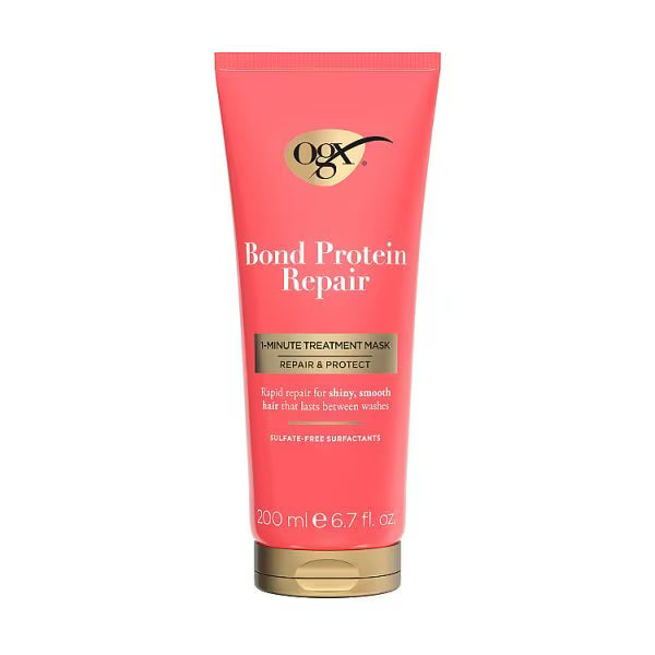 OGX Bond Protein Repair Hair Mask 1-Minute Treatment 200ml, imported from the UK