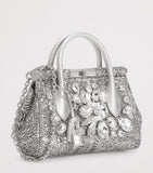 Dolce&Gabbana Marlene embroidered top-handle bag with rhinestones - British product