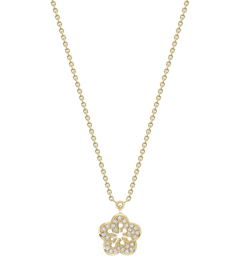 Boodles blossom pendant yellow gold diamond - British product