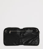 Dolce&Gabbana patent leather cross-body bag with silver-tone hardware - British product