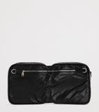 Dolce&Gabbana patent leather cross-body bag with silver-tone hardware - British product