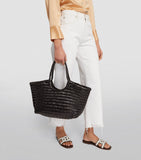 Dragon Diffusion large leather woven Nantucket tote bag (British brand)