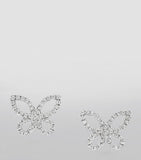 Graff butterfly diamond earrings 18kt white gold, imported from the UK