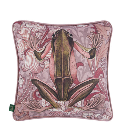 Harrods House Of Hackney Hemp Golden Lily Amphibia Cushion 45cm x 45cm- Buy online at McGrocer