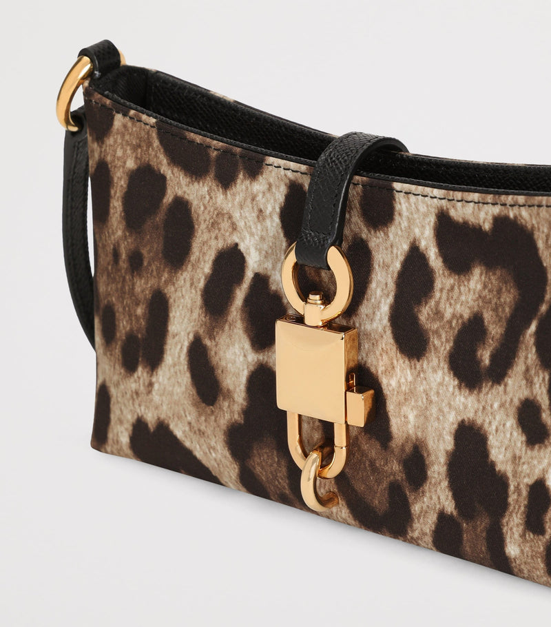 Dolce&Gabbana leopard print lock shoulder bag (British brand)