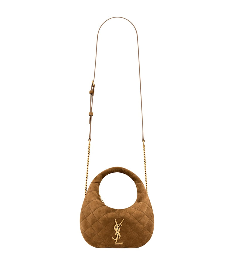 Saint Laurent Mini Icarino top-handle bag suede - British product