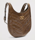 Valentino Garavani small leather Hoboho shoulder bag, imported from the UK