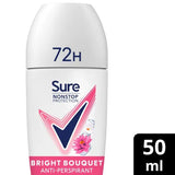 Superdrug Sure Nonstop Protection Bright Bouquet Anti-Perspirant Roll On 50ml- Buy online at McGrocer