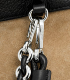 LOEWE Flamenco shoulder bag in leather with knotted drawstrings - British product