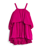 Chloé kids silk ruffled ceremony dress 4-14 years - British product