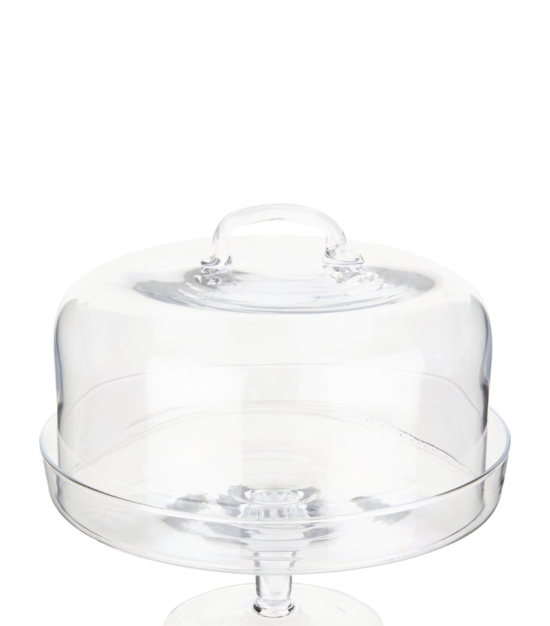 LSA International glass cake stand with dome (British brand)
