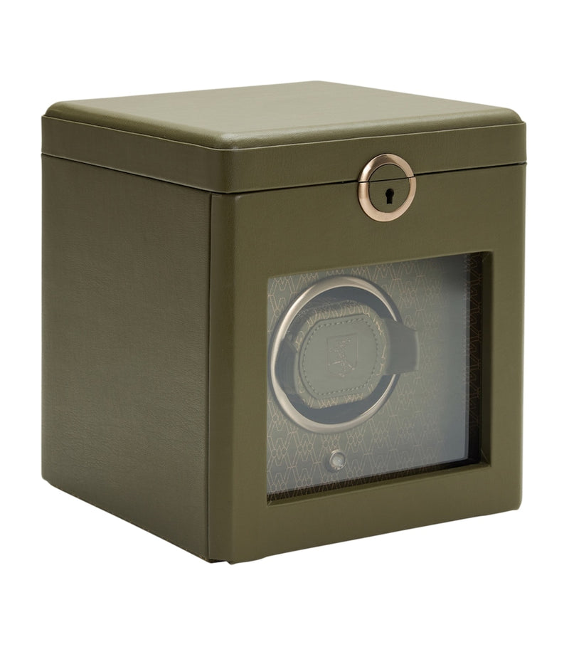 WOLF Earth Single Watch Winder apple leather watch winder (British brand)