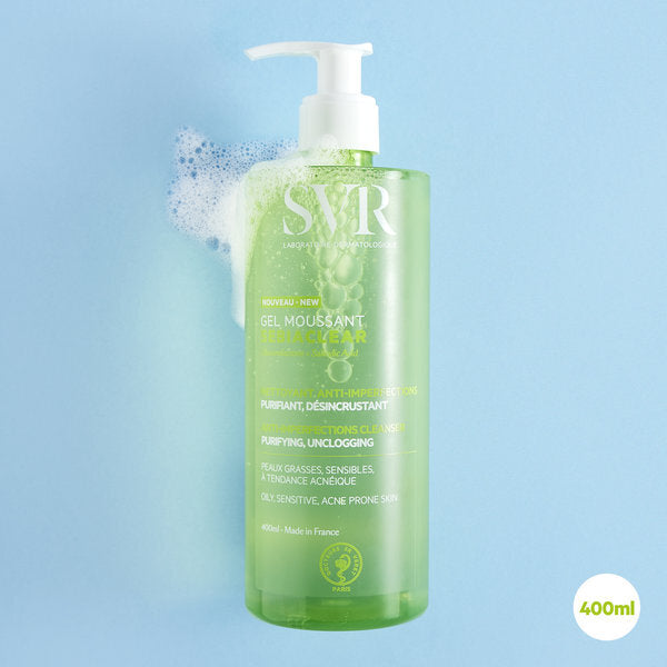 SVR SebiaClear Foaming Face Wash 400ml (British brand)