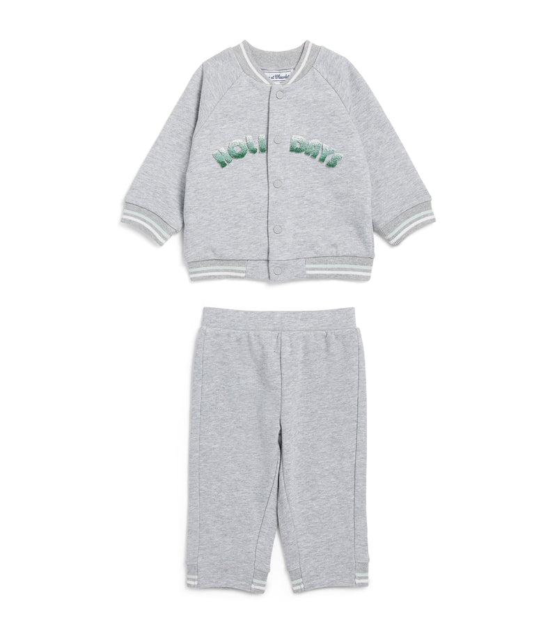 Tartine et Chocolat cotton appliqué track jacket and sweatpants set for ages 3 months to 5 years (British brand)