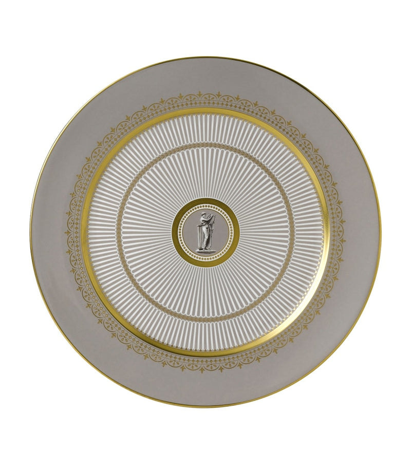 Wedgwood Anthemion Grey fine bone china plate 30.5cm (British brand)