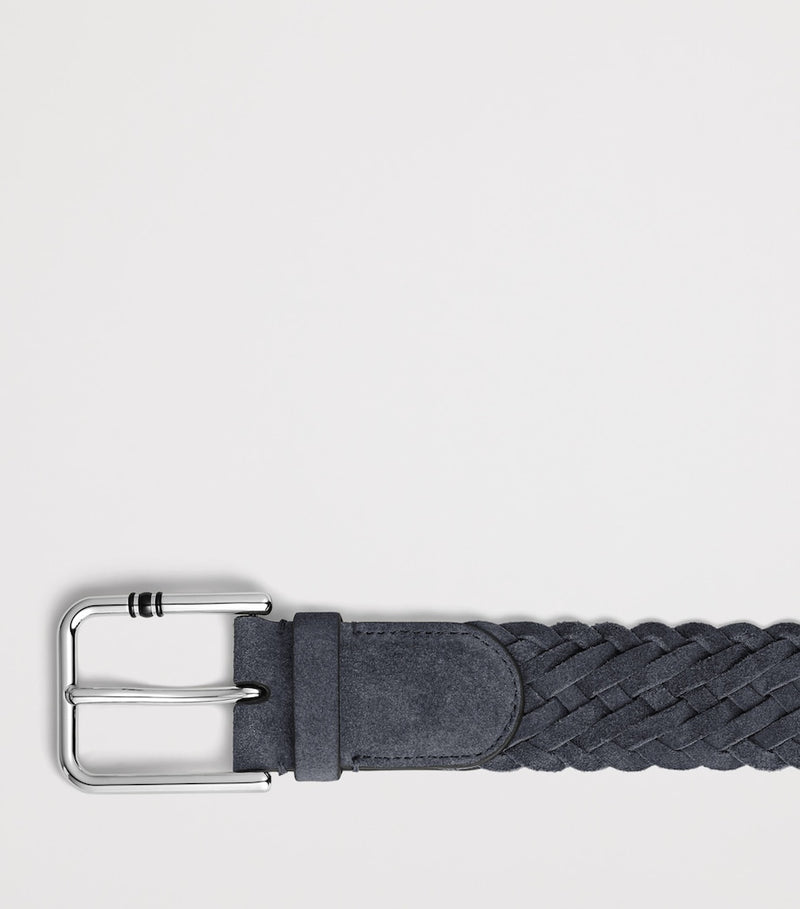Montblanc suede woven Meisterstück belt (British brand)