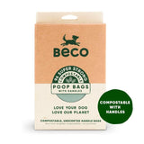 Beco Compostable Dog Poop Bags with Handles Unscented 96 per pack - McGrocer