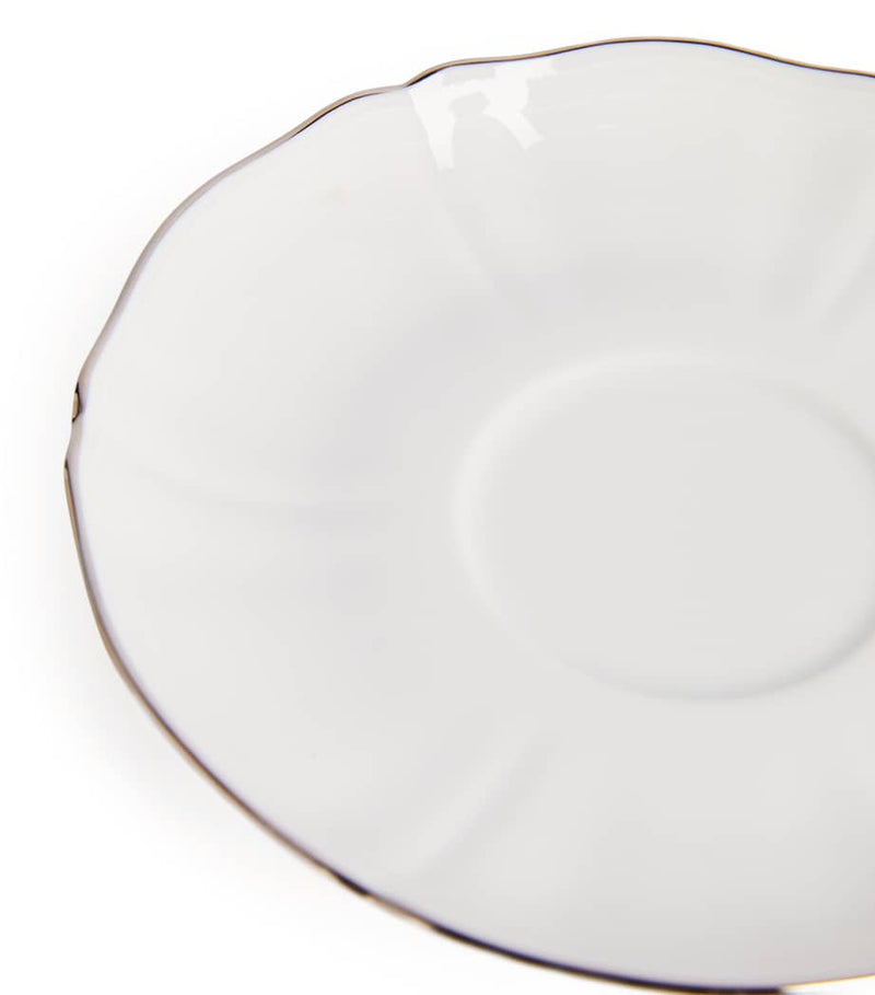 GINORI 1735 Corona Platino tea saucer 15cm, UK version