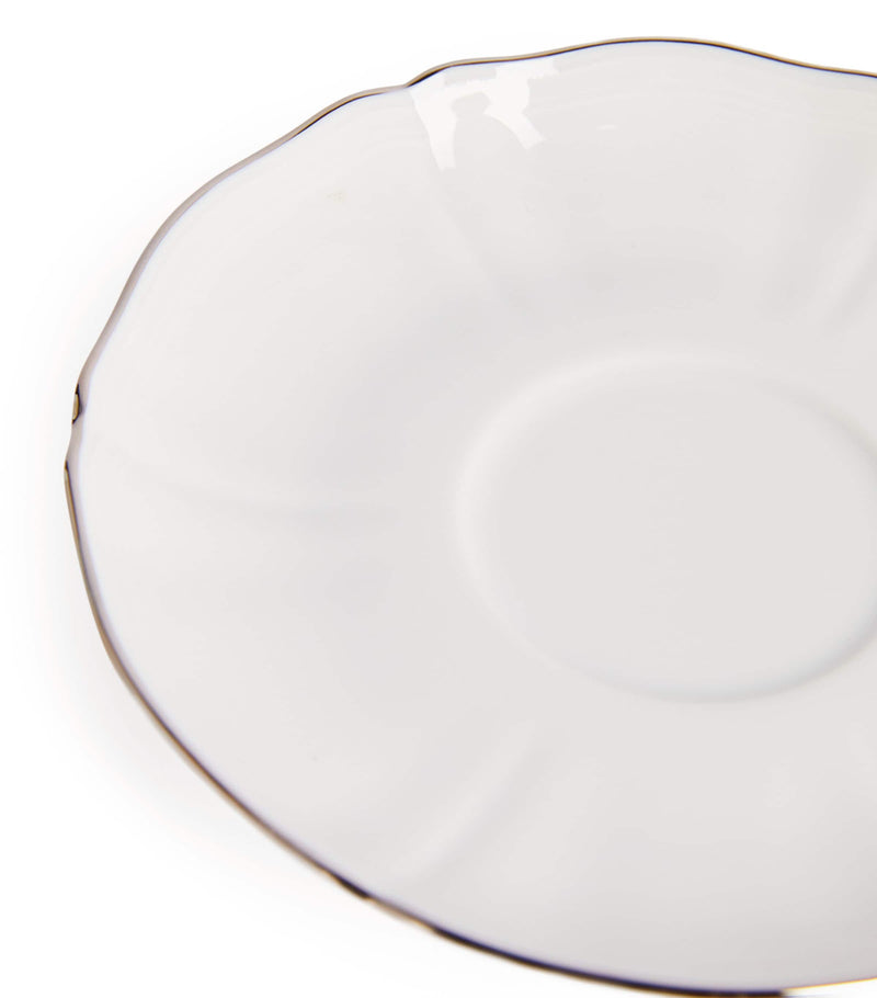 GINORI 1735 Corona Platino tea saucer 15cm, UK version