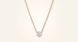 Cartier d'Amour rose gold diamond necklace, UK version
