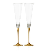 Harrods Wedgwood Crystal With Love Toasting Flutes (Set of 2)- Buy online at McGrocer