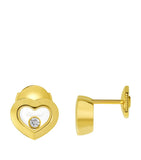 Chopard Happy Diamonds 18k yellow gold earrings - British product