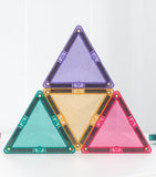 Connetix Glitter Castle Pack magnetic tiles 48 pieces - British product