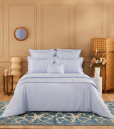 Harrods Yves Delorme Triomphe Celeste Super King Duvet Cover (260cm x 220cm)- Buy online at McGrocer