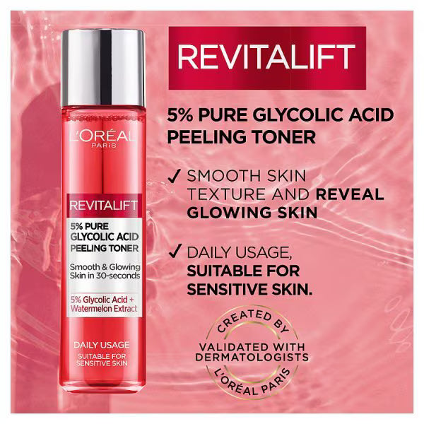 L'Oreal Paris Revitalift 5% Glycolic Acid Peeling Toner