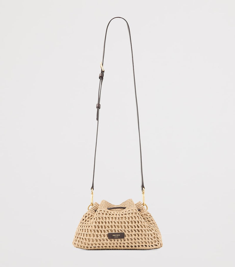 Jimmy Choo Cinch raffia shoulder bag (British brand)