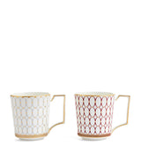 Harrods Wedgwood Renaissance Grey Mugs (Set of 2)- Buy online at McGrocer