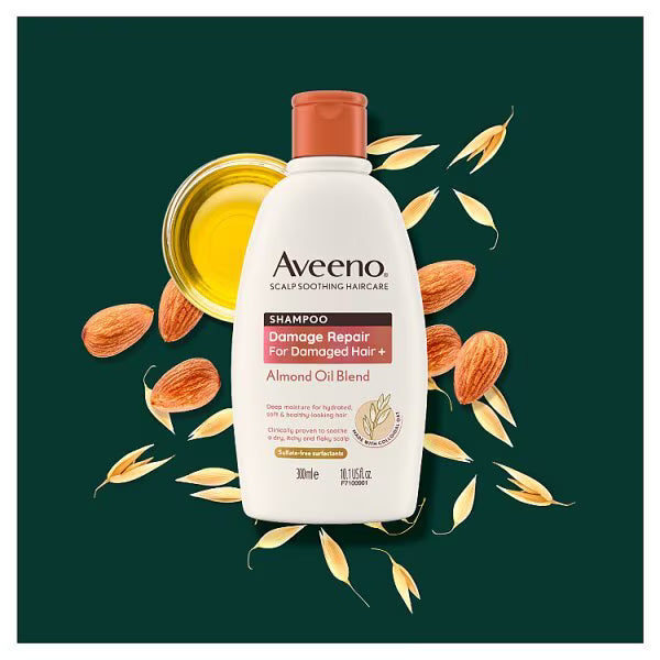 Aveeno Almond Oil Damage Repair Shampoo 300ml - British product