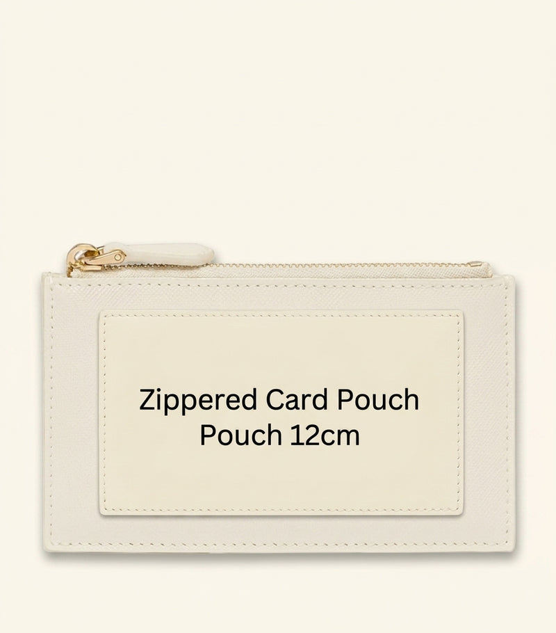 Prada Saffiano leather zip card holder 8x13cm - British product