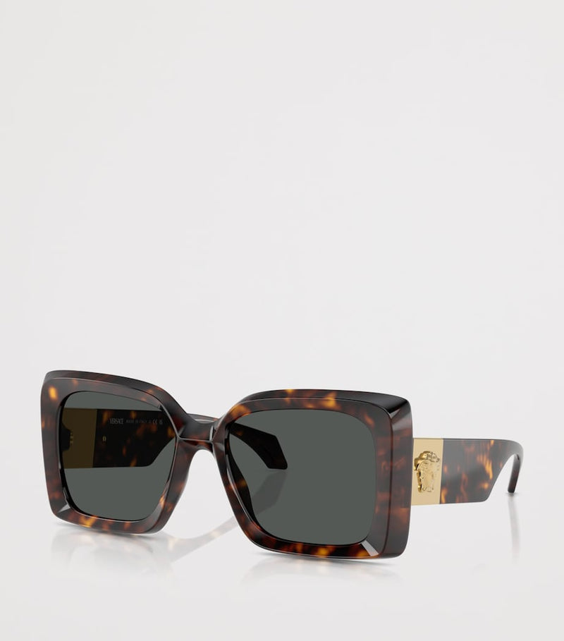 Versace tortoise square irregular sunglasses (British brand)