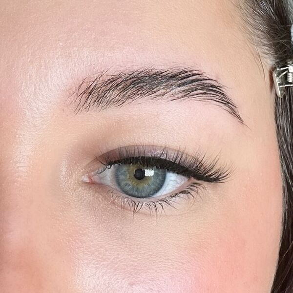 Space Baby faux mink vanilla strip lashes (British brand)