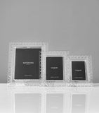 Waterford crystal picture frame for 5x7 photos with crosshatch cut (British brand)