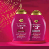 OGX Anti-Breakage Keratin Oil Shampoo 385ml, imported from the UK