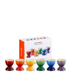 Le Creuset rainbow egg cup set of six, UK version