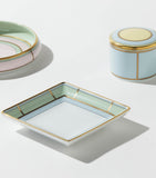 GINORI 1735 porcelain Colonna Diva square change tray 13.5cm, UK version