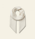 Burberry silk watercolour check skinny scarf, imported from the UK