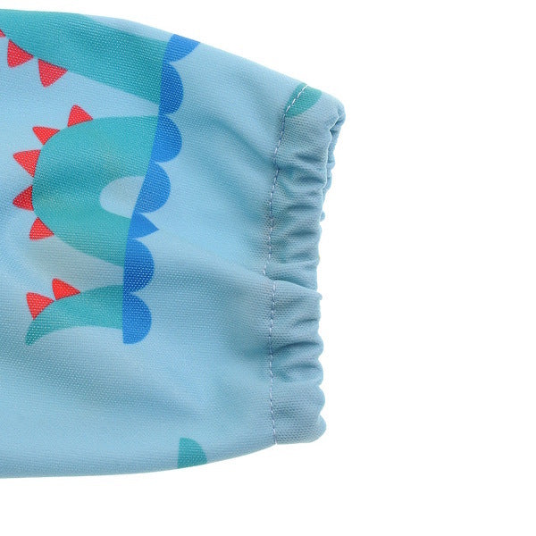 Ziggle Coverall Feeding Bib Blue Sea Monsters (British brand)