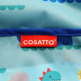 Ziggle Coverall Feeding Bib Blue Sea Monsters (British brand)