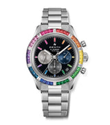 Harrods Zenith White Gold Diamond and Sapphire Chronomaster Sport Watch 41mm- Buy online at McGrocer