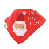 Ziggle Red Christmas Bib with Adjustable Popper Fasteners (British brand)