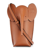 LOEWE leather elephant pocket bag, compact size, Spanish design - British product