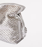 LOEWE Flamenco clutch brown leather scales - British product