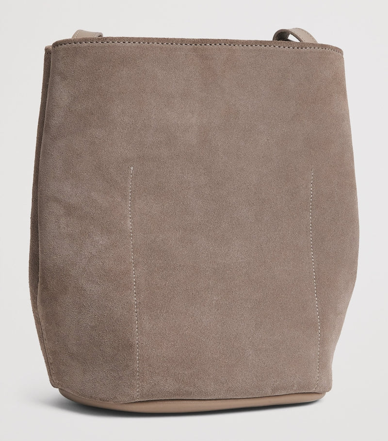 Harrods Tusting medium suede cross-body bag, UK version