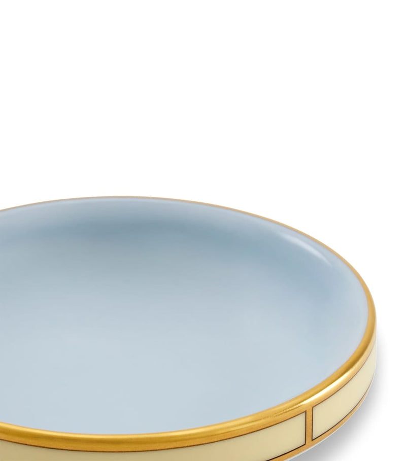 GINORI 1735 Celeste butter dish 10cm, UK version