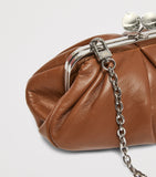 Weekend Max Mara Pasticcino small leather clutch bag, UK version